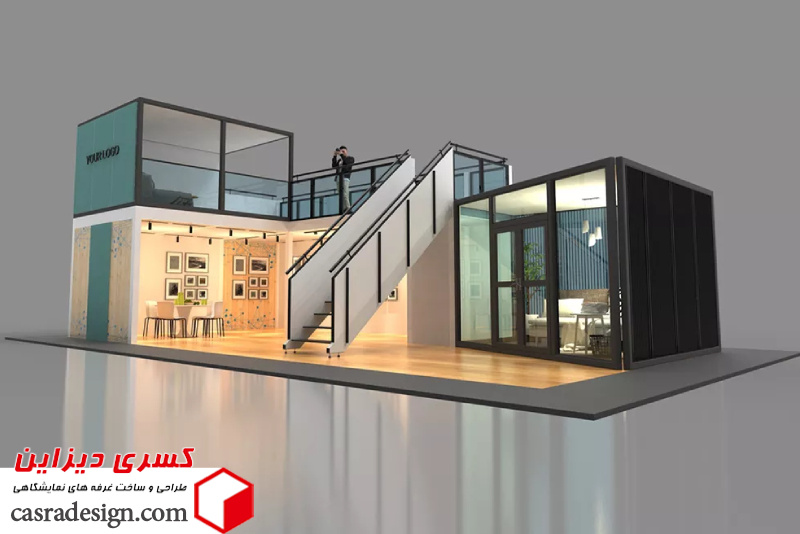 ساخت غرفه دو طبقه